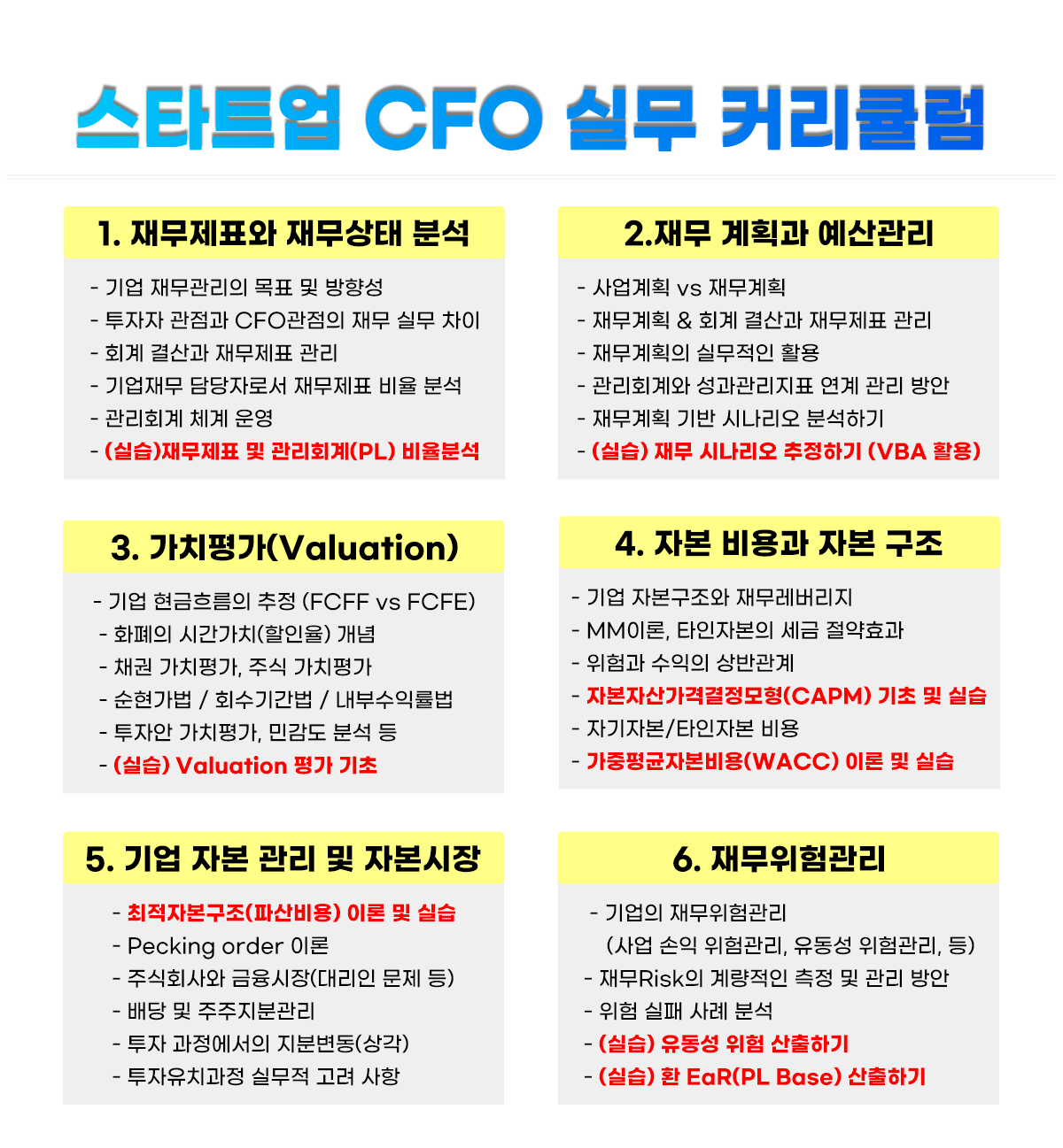 CFO 강의 CFO 강의